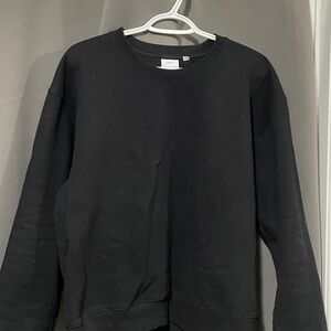 Aritzia Women's Black Crewneck Sweater